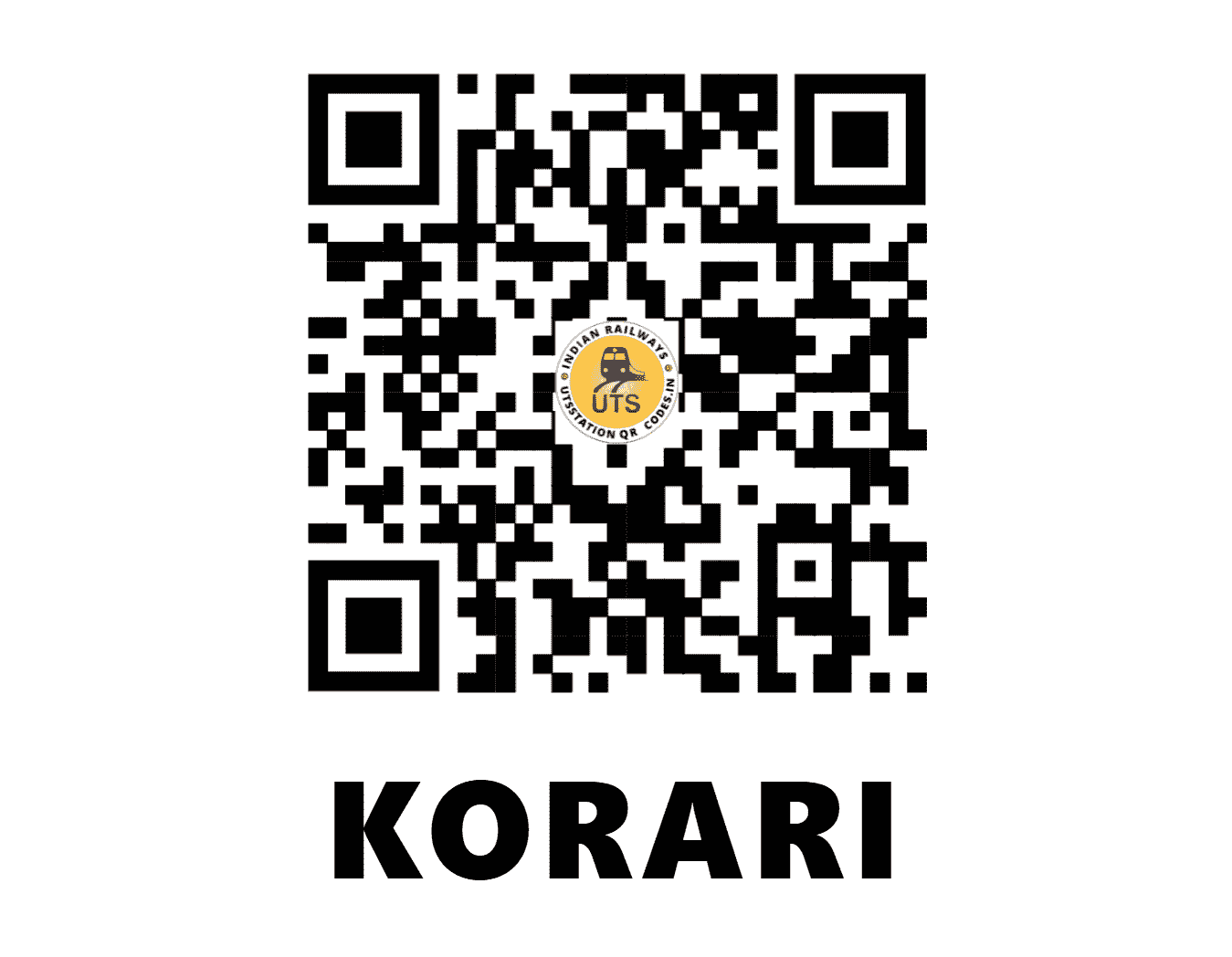 UTS QR Code for KORARI - KURO (NR - UTTAR PRADESH)